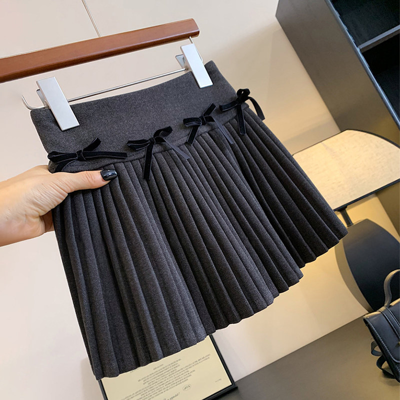 女童时尚洋气百褶裙2025秋冬新款韩版儿童甜美蝴蝶结学院风短裙潮,淘宝优惠券,粉丝福利购,淘宝优惠卷