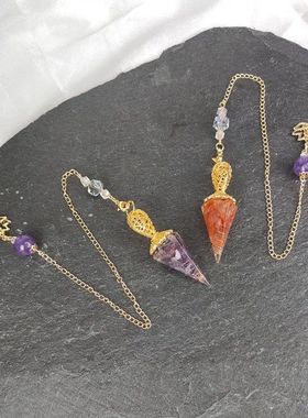 坠树脂七彩锥挂亚马逊六角碎石