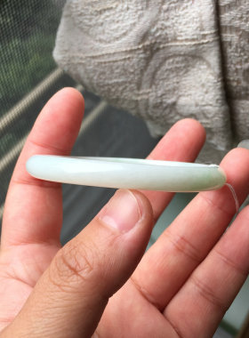 天然A货缅甸料翡翠玉石细条手镯