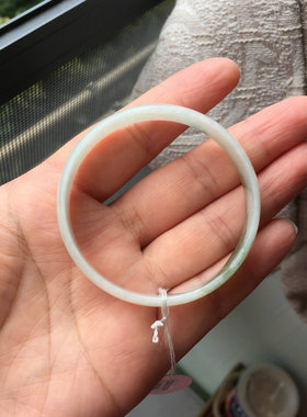 天然A货缅甸翡翠正圈薄款中福镯