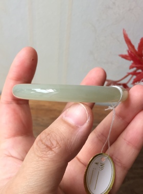 天然和田玉青海料青白玉手镯女款