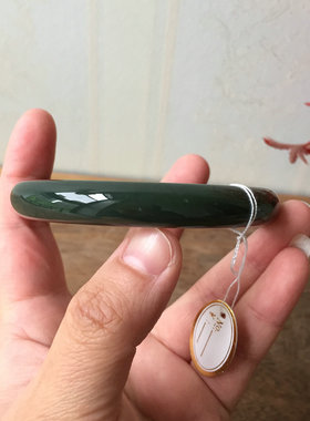 天然和田玉新疆且末料青玉手镯女