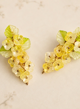 古风琉璃花发桂花造型发夹
