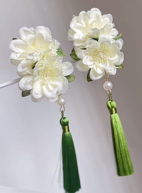 画卿颜发夹其他甜美山茶花头饰