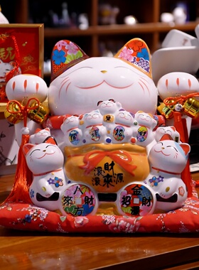 超大号招财猫和猫坊开业送礼陶瓷