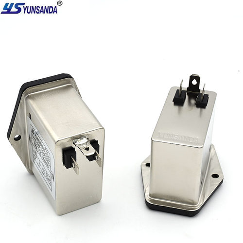 YUNSANDA三合一220v插座净化带开关双保险IEC电源滤波器CW2B-3A-T - 图2