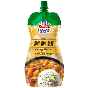 McCormick/味好美咖喱酱挤挤装（复合调味酱）230g/袋 咖喱饭