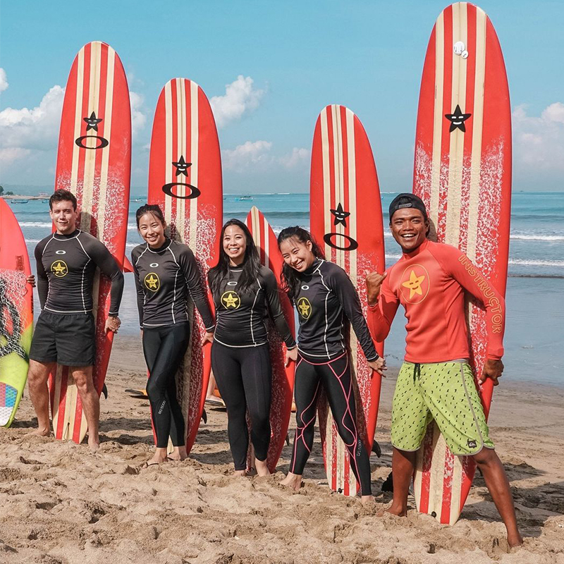 巴厘岛库塔冲浪odysseys surf school冲浪学校专业教练照片拍摄 - 图0