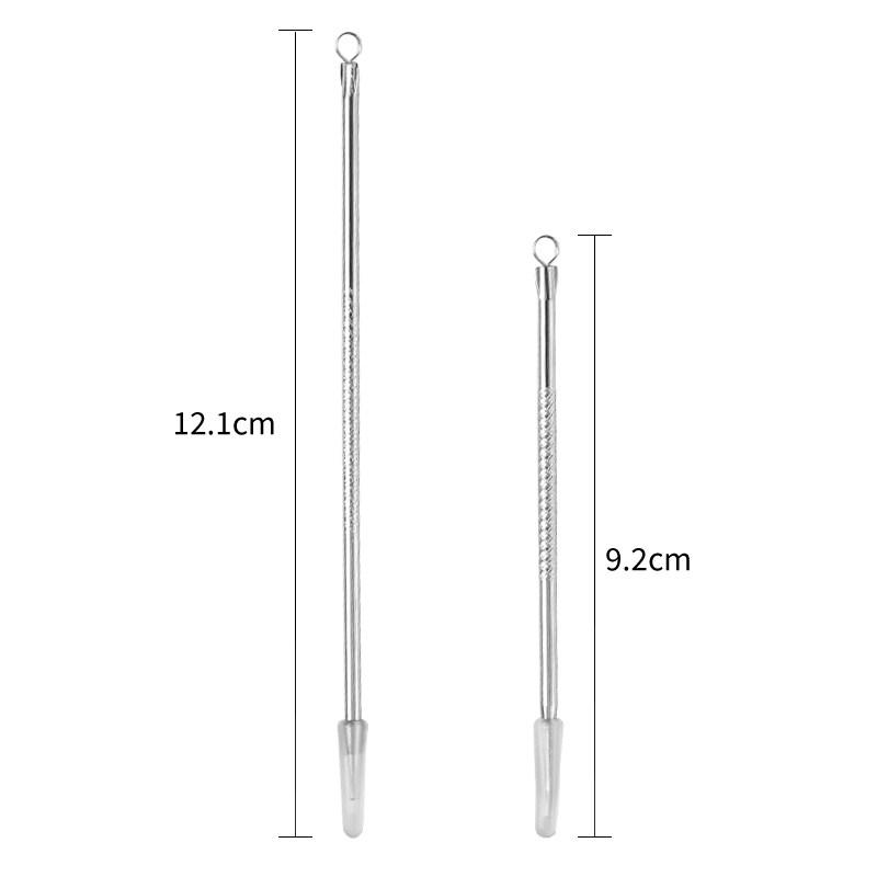 希艺欧粉刺针长短2只装镊子美容院专门去黑头刮闭口粉刺神器套装 - 图3