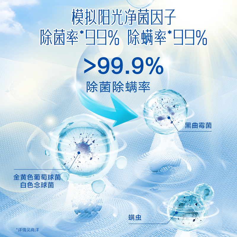 家安洗衣凝珠酵素阳光净菌50颗*3盒除菌除螨率99.9%阴干无异味