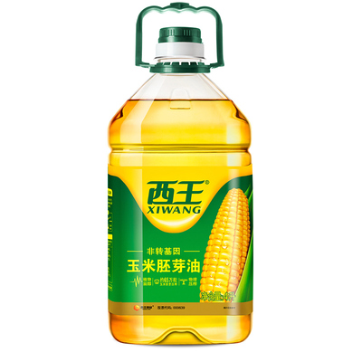西王玉米胚芽油非转基因玉米油4L物理压榨炒菜家用烹饪食用油