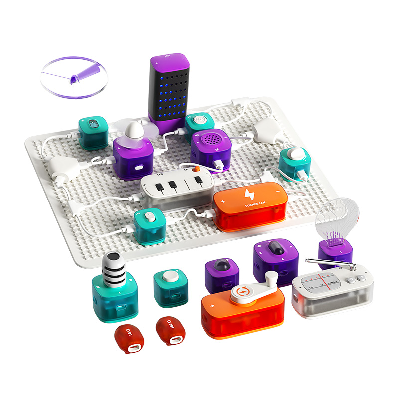 科学罐头儿童电路玩具积木科学实验套装中小学生3岁男孩新年礼物,淘宝优惠券,粉丝福利购,淘宝优惠卷