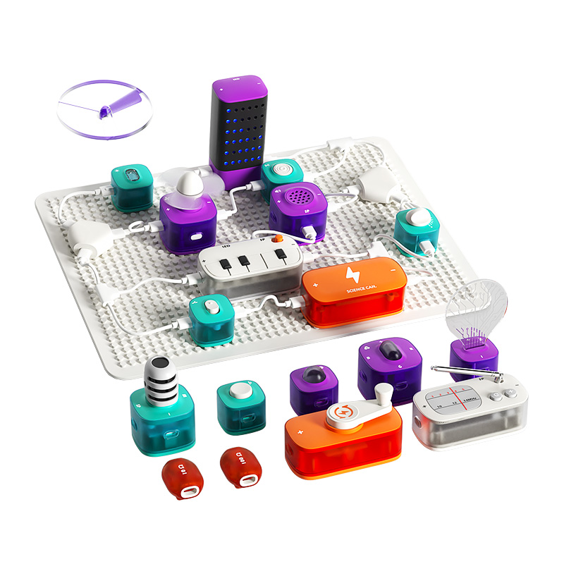 科学罐头儿童电路玩具积木科学实验套装中小学生3岁六一礼物1盒 - 图0