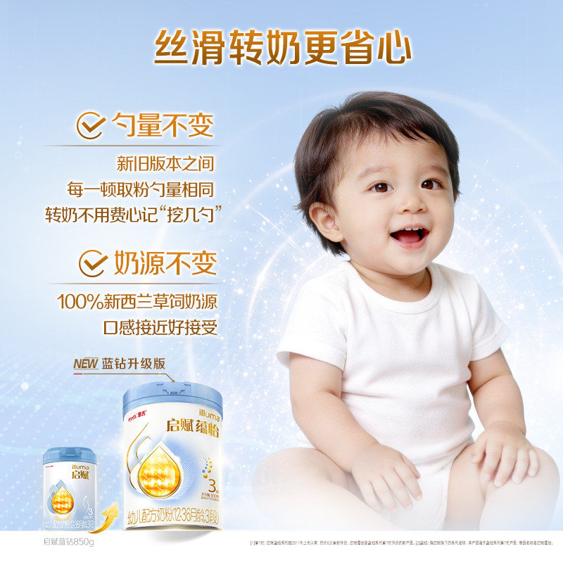 【热卖爆款】惠氏启赋婴儿奶粉蓝钻3段1-3岁+HMO+黄金OPO