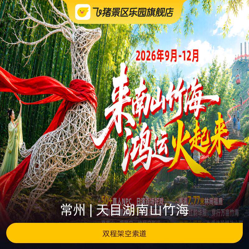 [天目湖南山竹海-双程架空索道]