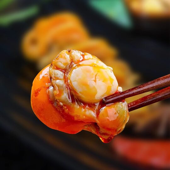 牛海哥扇贝肉香辣海鲜贝类杏鲍菇即食解馋海味熟食休闲小吃