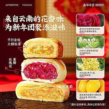 嘉华云南特产鲜花饼新春礼盒[8元优惠券]-寻折猪