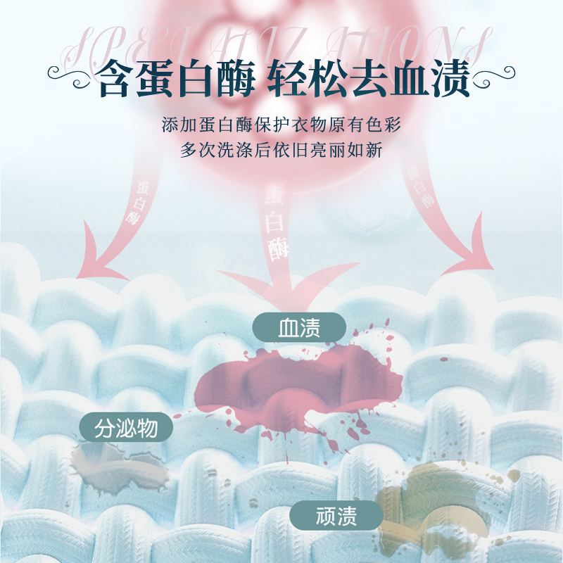 包邮蓝漂内衣洗衣液500ml*1瓶持久留香去渍去污去血渍洁净实惠装 - 图0