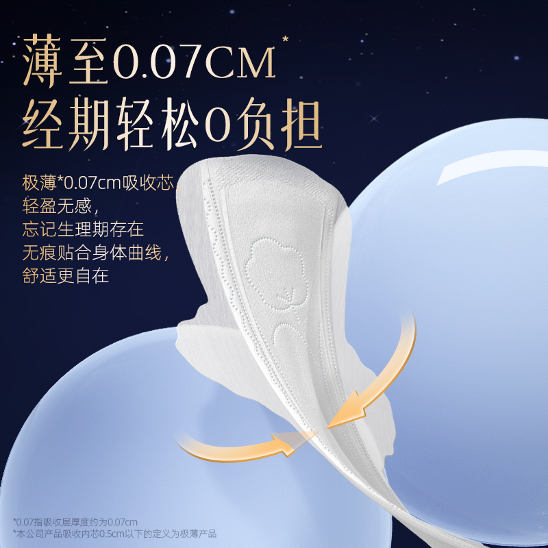 舒莱医护消毒级卫生巾纯棉极薄悬浮芯日夜组合姨妈巾【官方正品】