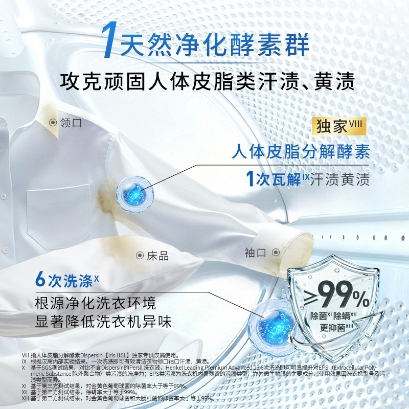 进口Persil宝莹酵素洗衣液除菌内衣婴儿宝宝衣物持久留香1.5L