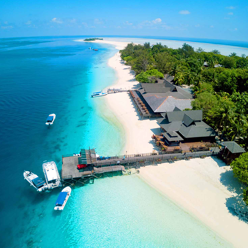 仙本那卡帕莱/珍珠岛/马达京/多丽丝/斑淡南度假村3天2晚通兑套餐 - 图1