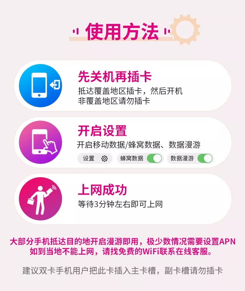 Softbank日本电话卡5G流量上网卡东京大阪原生软银旅游手机SIM卡