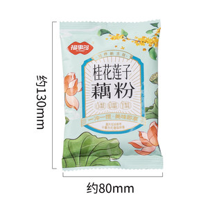 包邮福事多桂花莲子藕粉约30g*1袋冲饮品早餐营养食品