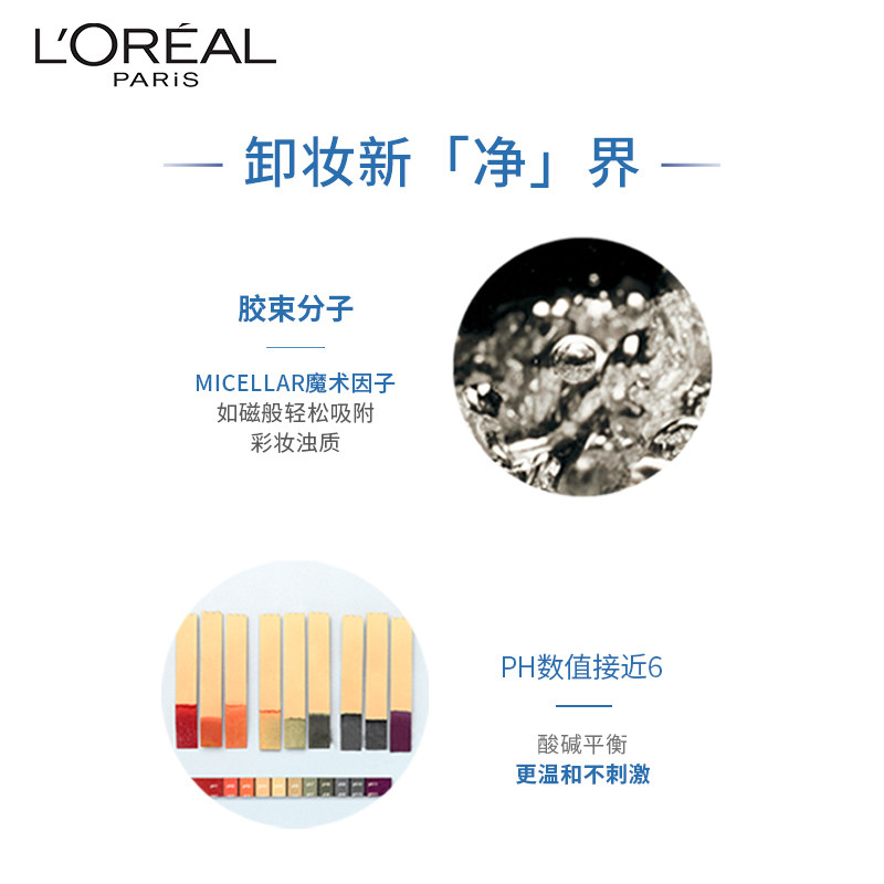 欧莱雅脸部三合一卸妆洁颜卸妆水 天猫超市卸妆