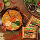 Yangyang imported hot and sour shrimp flavor instant noodles Tom Yum Noodles