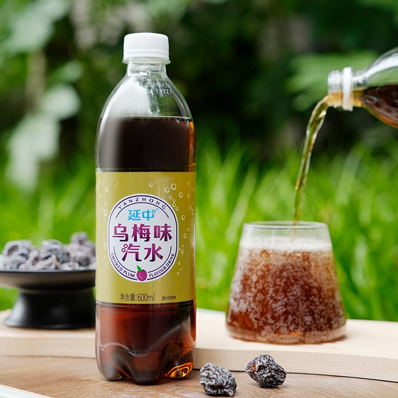 延中碳酸饮料乌梅味汽水夏季消暑解暑酸甜果味气泡【最快次日达】