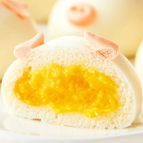 【多件8.5折】思念卡通包多口味猪猪包奶黄包儿童早餐营养面点包 - 图2