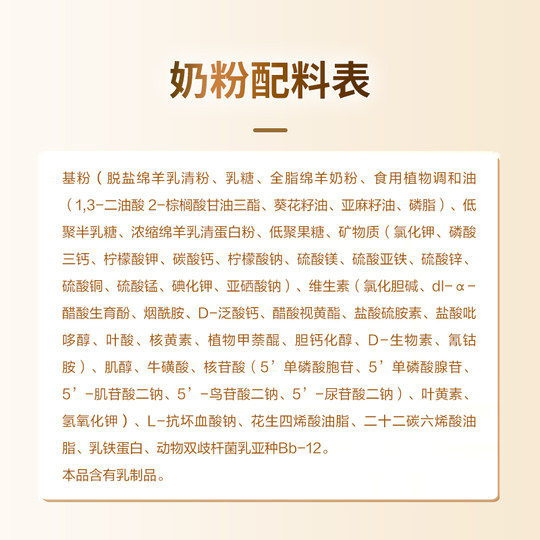 Blue River Nuevo estándar nacional Leche de oveja Etapa 2