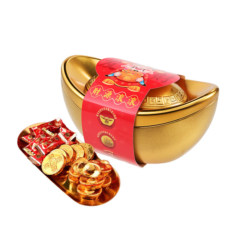 徐福记混合口味金元宝礼盒巧克力200gx1件休闲食品（代可可脂）