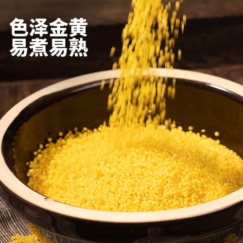 万谷食美山西黄小米杂粮米早餐山西小米粥小黄米粥五谷杂粮 - 图0