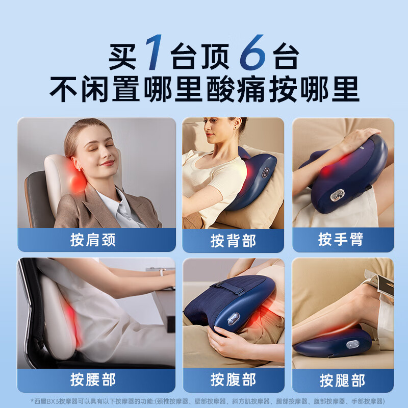 美国西屋肩颈按摩仪BX3腰部颈椎全身按摩多功能揉捏斜方肌送礼物 - 图2