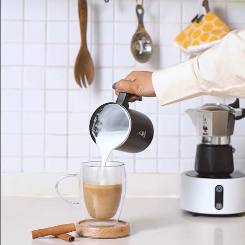 BIALETTI/比乐蒂小奶锅打奶器家用牛奶打奶泡咖啡小型煮奶锅3杯份 - 图0