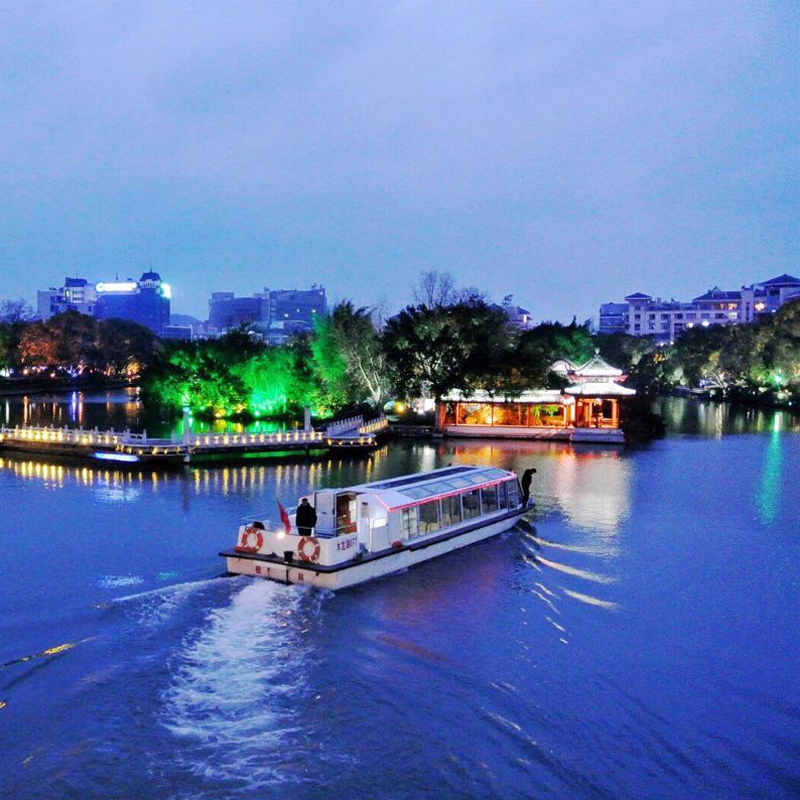 桂林旅游景点门票 夜游两江四湖豪华游船+叠彩山 伏波山套票 - 图0