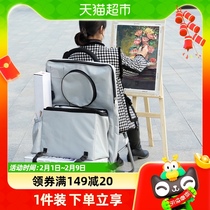 Green Bamboo Writing Raw Car Fine Arts Students Art Examination Small Cart Trailer Fine Art Special Entrance Examination Painting Car Multifunction Painting Rack Car