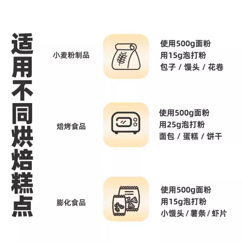 百钻未添加铝双效泡打粉家用小包装蛋糕膨松剂商用烘焙原料