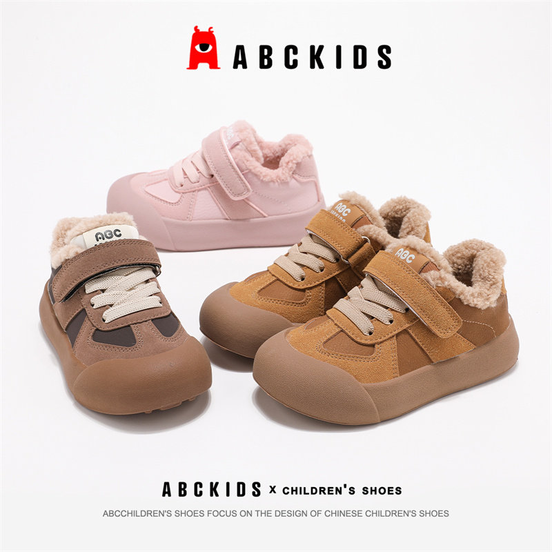 Abckids童鞋棉鞋男童2025冬季新款