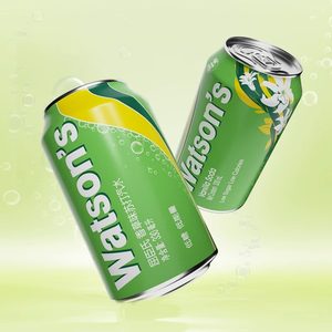 屈臣氏香草味苏打水低糖饮料汽水气泡水碳酸饮料JOJO联名整箱