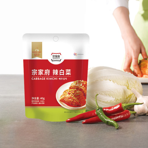 清净园宗家府韩式辣白菜40g*6正宗韩国泡菜朝鲜下饭小咸菜酱菜 - 图0