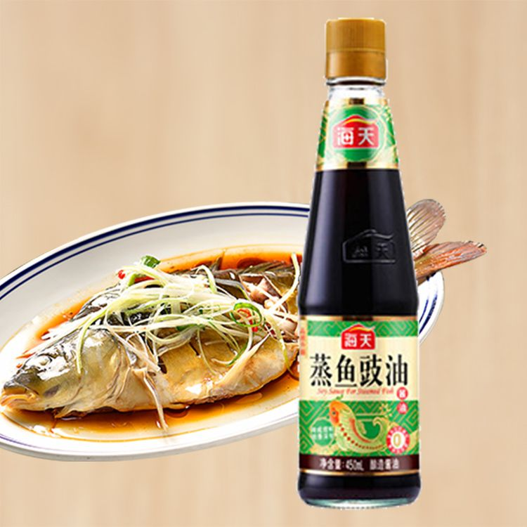 海天蒸鱼豉油450ml/瓶 - 图1