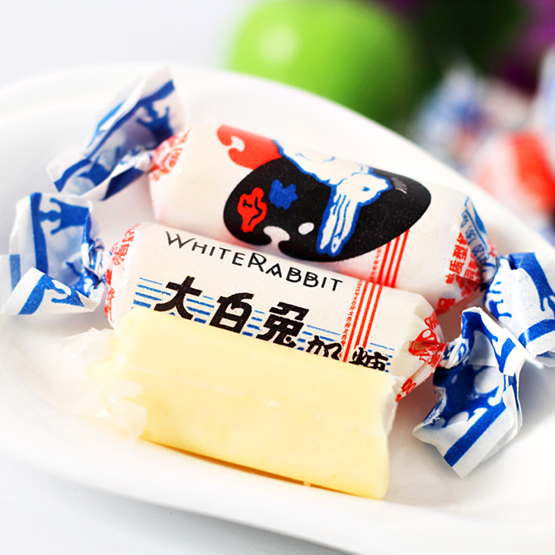 【包邮】大白兔奶糖58g*2袋抹茶味+桂花味喜糖伴手礼儿童零食糖果