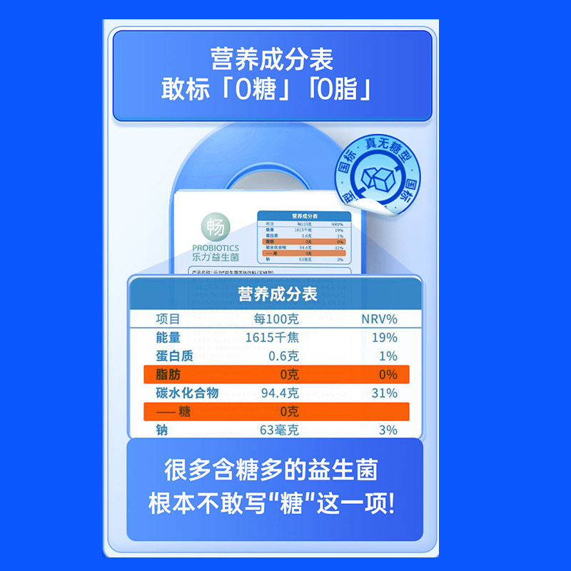 乐力益生菌大人调理孕妇成人肠胃肠道儿童女性益生元冻干粉3盒