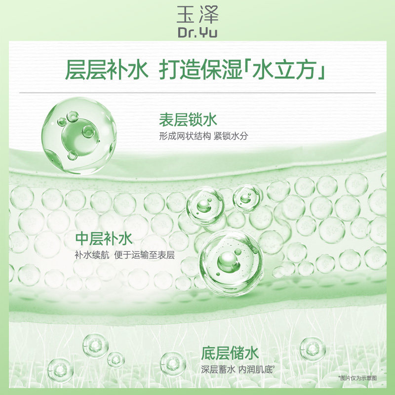 【下拉详情领优惠】玉泽舒缓高保湿面膜12片修护深层补水贴片面膜