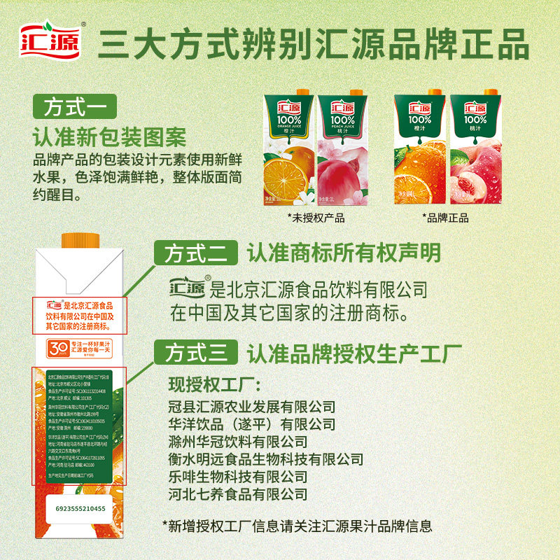 汇源果汁100%臻贵礼盒1Lx5盒年货礼盒至少3口味送礼口味随机