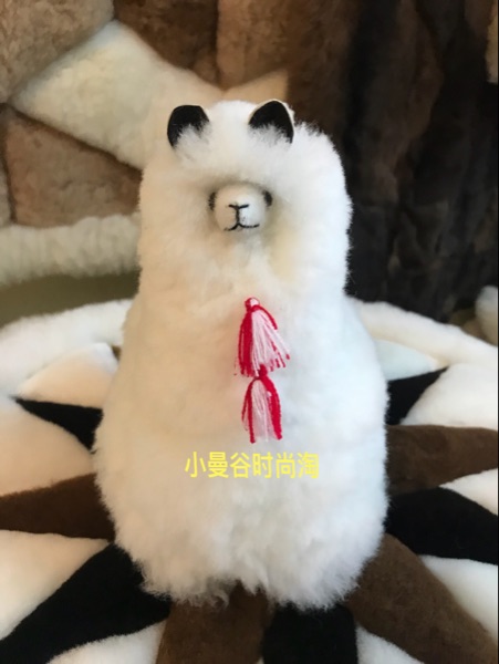 2018现货秘鲁alpaca民族手工羊驼仿真毛绒草泥马玩偶家居摆设 - 图1