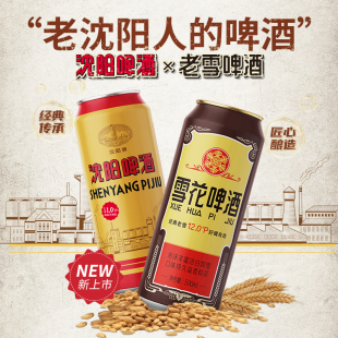 雪花老雪500ml*9听+沈阳啤酒500ml*6听
