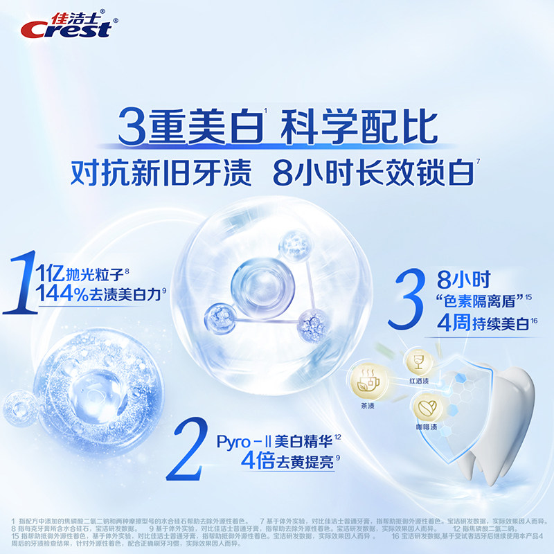 佳洁士锁白牙膏茉莉山茶花美白清新套组,淘宝优惠券,粉丝福利购,淘宝优惠卷